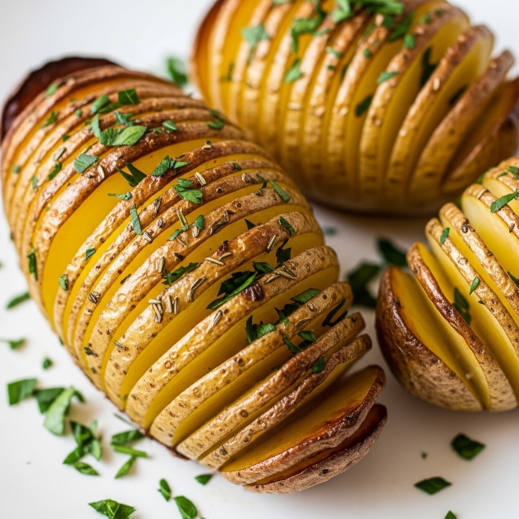 Best Hasselback Potatoes with Crispy Edges Recipe - Recipe Image