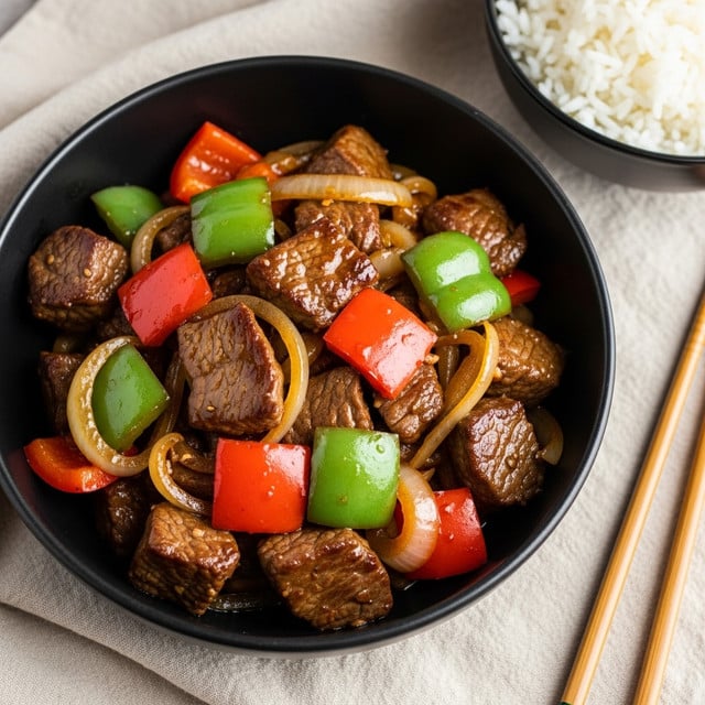 Slow Cooker Pepper Steak Recipe - Recipe Image