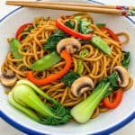 15 Minute Vegan Veggie Lo Mein Recipe