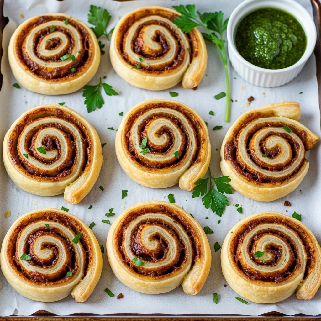 Pesto Pinwheels Recipe - Recipe Image