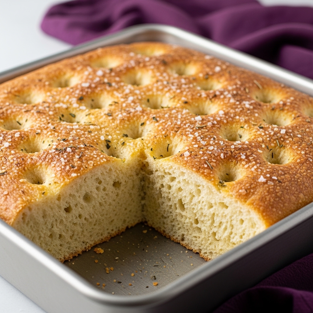 No-Knead Focaccia Bread Recipe - Recipe Image