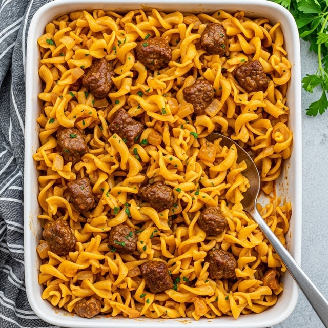 Beef Noodle Casserole Recipe - Recipe Image