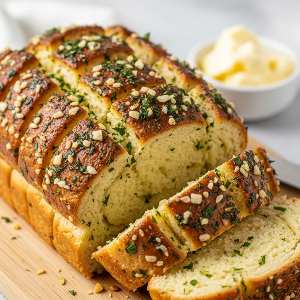 Garlic Parmesan Herb Bread Recipe