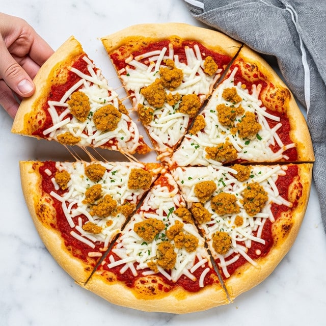 Vegan Chicken Parm Pizza Recipe - Recipe Image