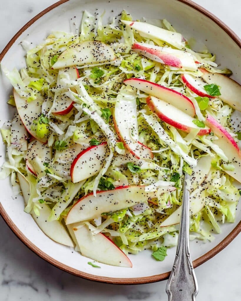 Shaved Brussels Sprout Slaw with Apples Recipe