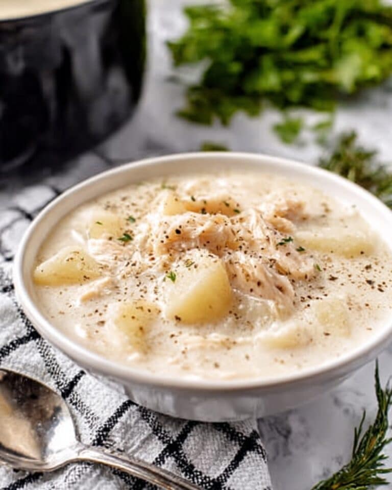 Cheesy Chicken Alfredo Soup Recipe