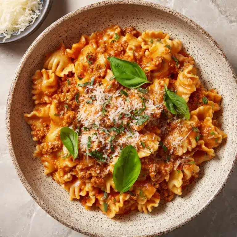 One Pot Lasagna Pasta Recipe