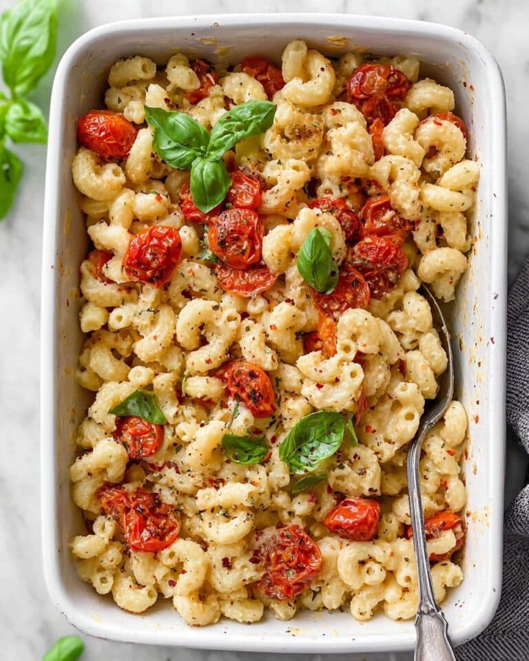 Baked Feta Pasta with Cherry Tomatoes and Basil Recipe
