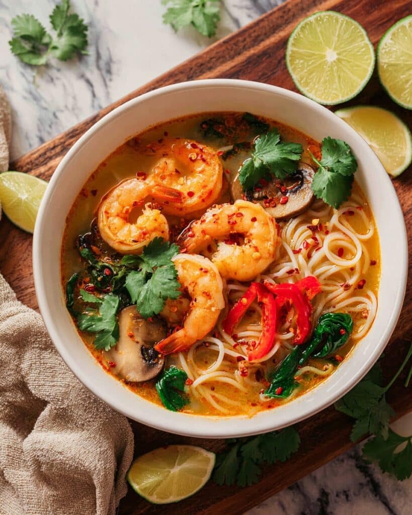Thai Shrimp Coconut Curry Soup Recipe
