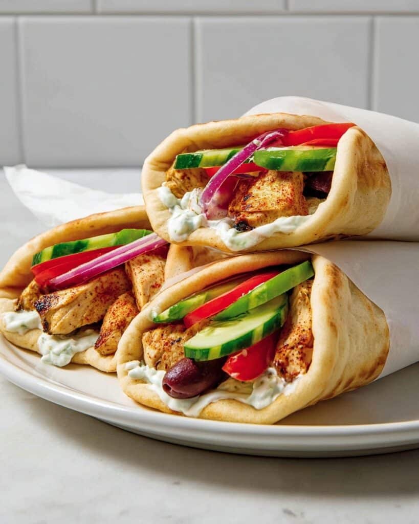 Easy Greek Chicken Gyros Recipe