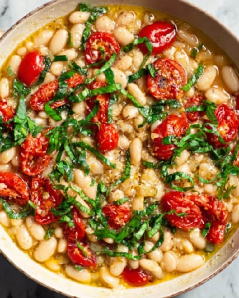 Garlic Parmesan White Beans Recipe