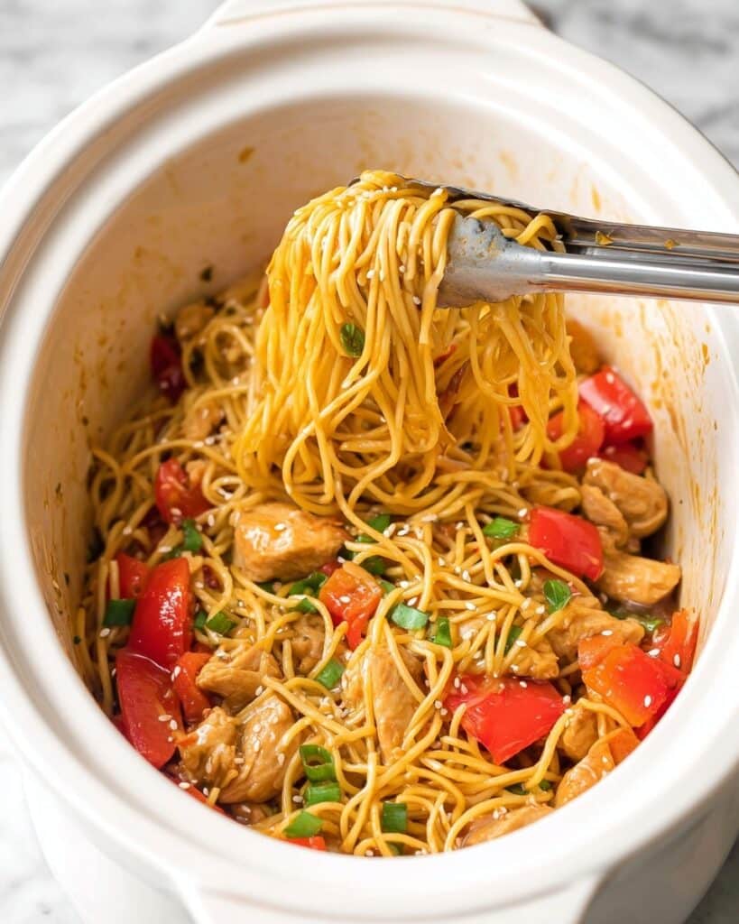 Honey Garlic Chicken & Noodles Recipe