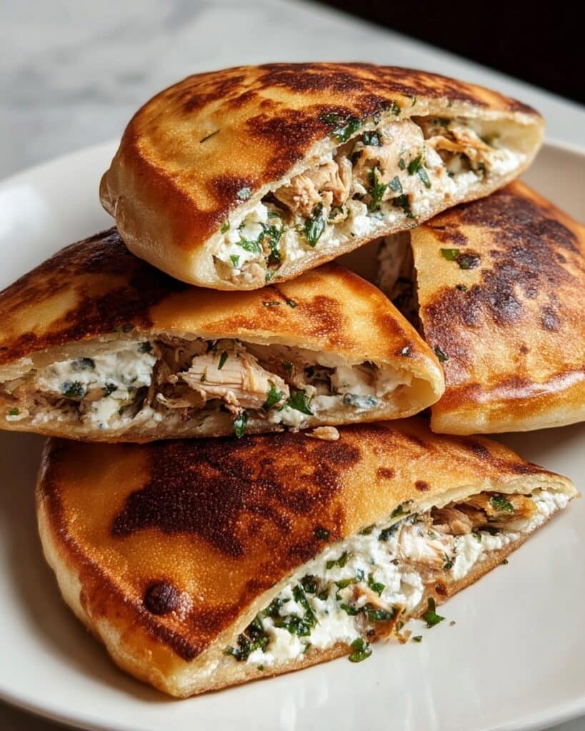 Crispy Pita with Chicken & Feta Recipe