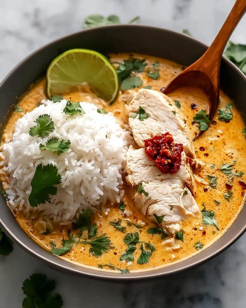 Creamy Coconut Chicken and Rice Soup Recipe