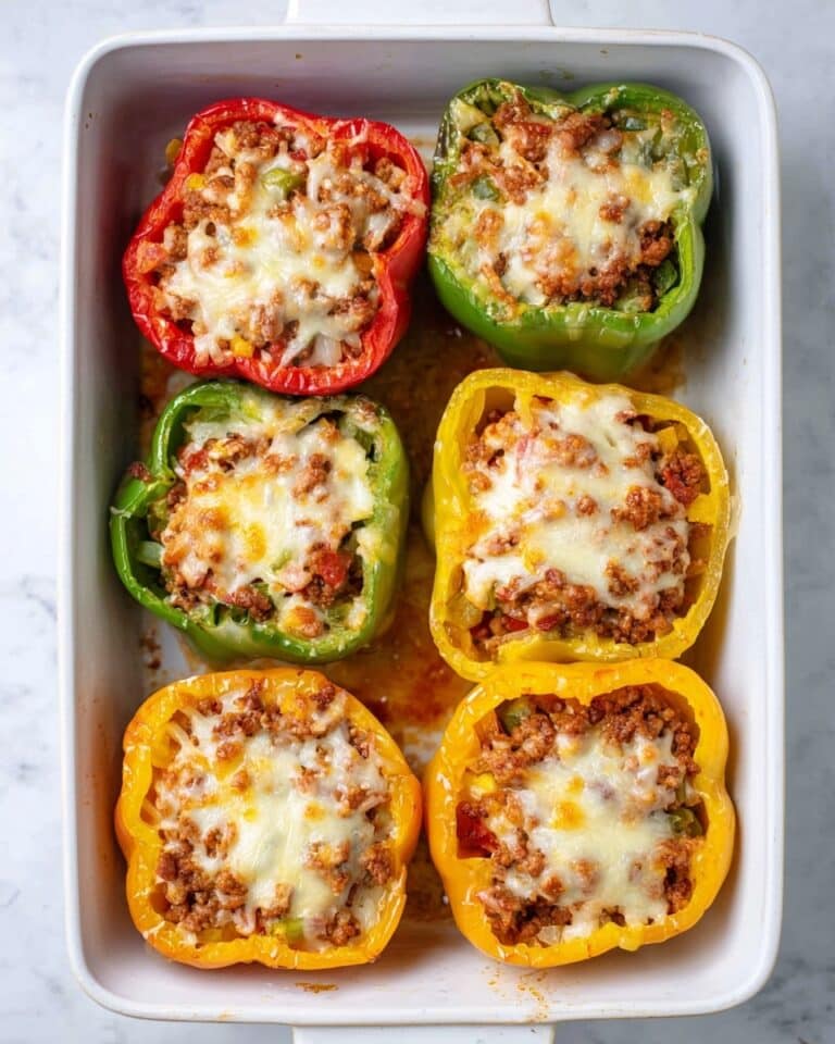 Ground Beef Stuffed Peppers Recipe
