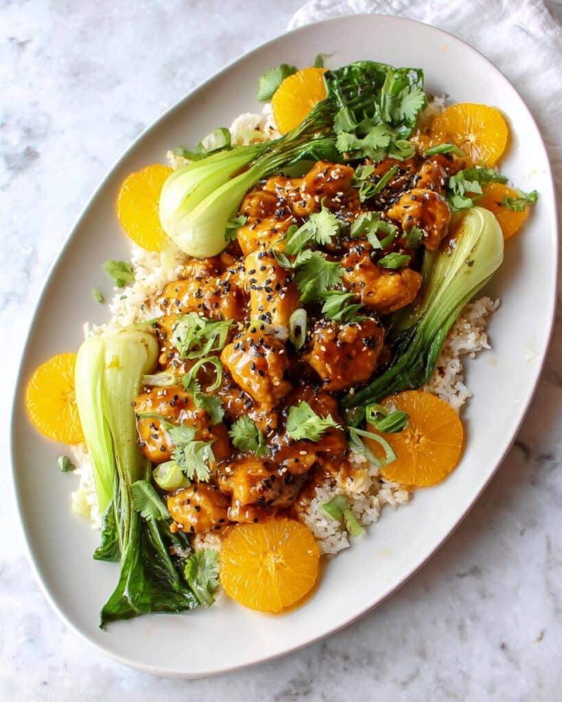 Vegan Orange Chicken with Crispy Soy Curls Recipe