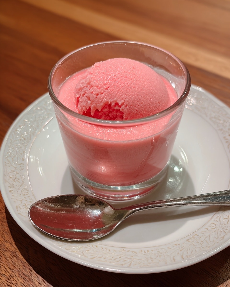 A clear glass bowl sitting on a white marbled surface, filled with smooth, light pink liquid being whisked by a metal whisk, showing thin streaks of foam on the sides of the bowl; next to it is a white container of Zoi Greek yogurt with blue and green accents and a pink box of Jello raspberry gelatin, both placed close together to the side of the bowl. photo taken with an iphone --ar 4:5 --v 7