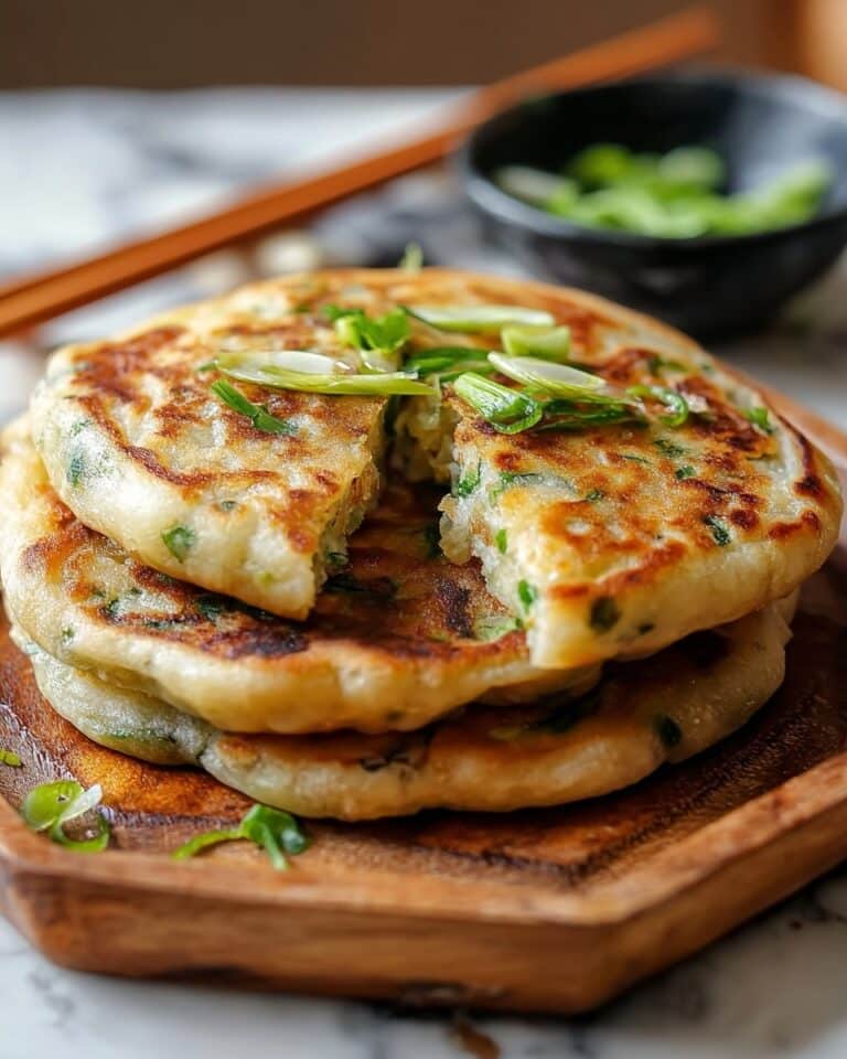 Crispy Chinese Scallion Pancakes (Cong You Bing) Recipe