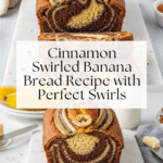 Cinnamon Swirled Banana Bread Recipe
