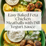 Feta Chicken Meatballs Recipe