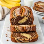 Cinnamon Swirled Banana Bread Recipe