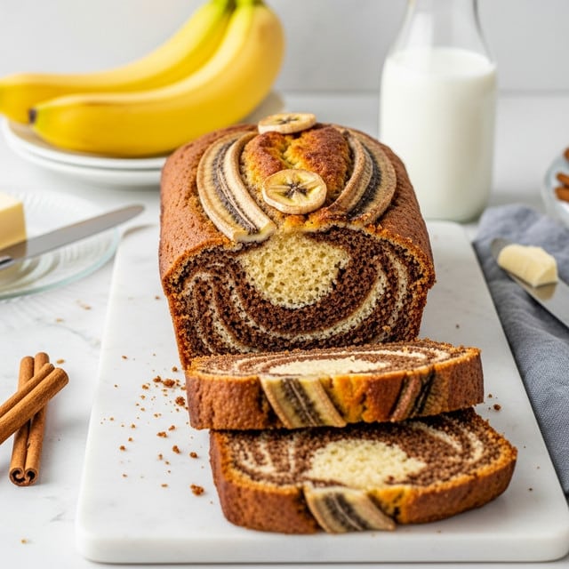 Cinnamon Swirled Banana Bread Recipe - Recipe Image