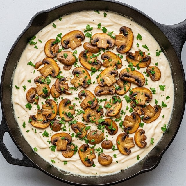 Creamy Parmesan Mushroom Sauce Recipe - Recipe Image