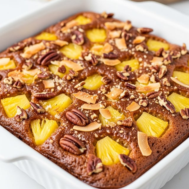 Pineapple Condensed Milk Cake Recipe - Recipe Image