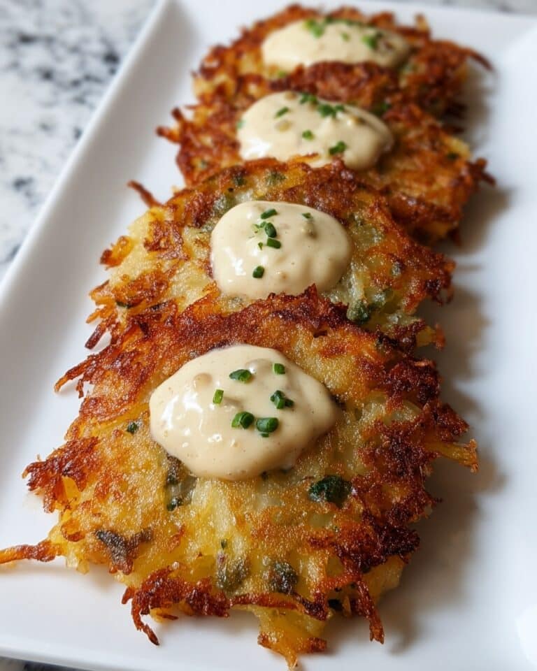 Green Chile Cheese Potato Cakes with Green Chile Sour Cream Recipe