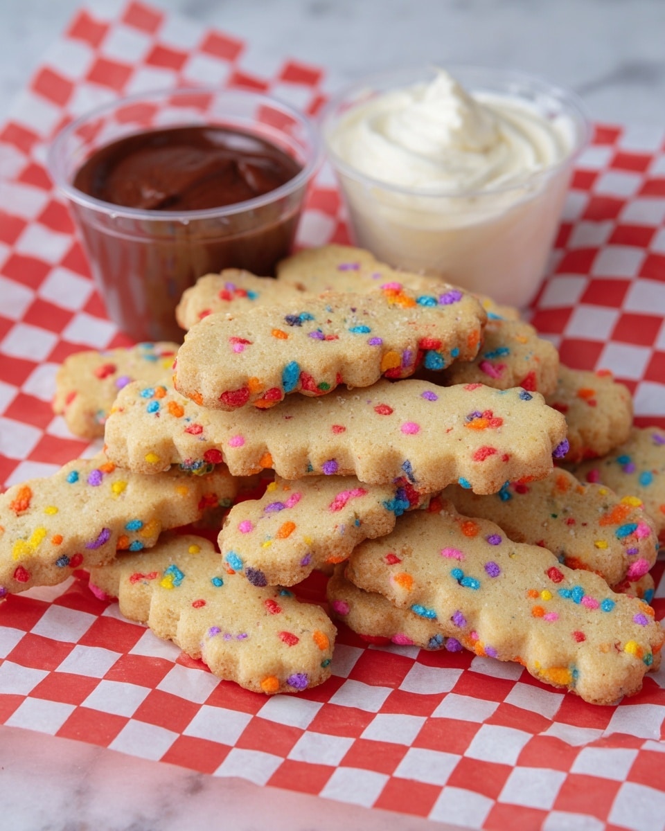 Cookie Fries with Frosting Dip Recipe