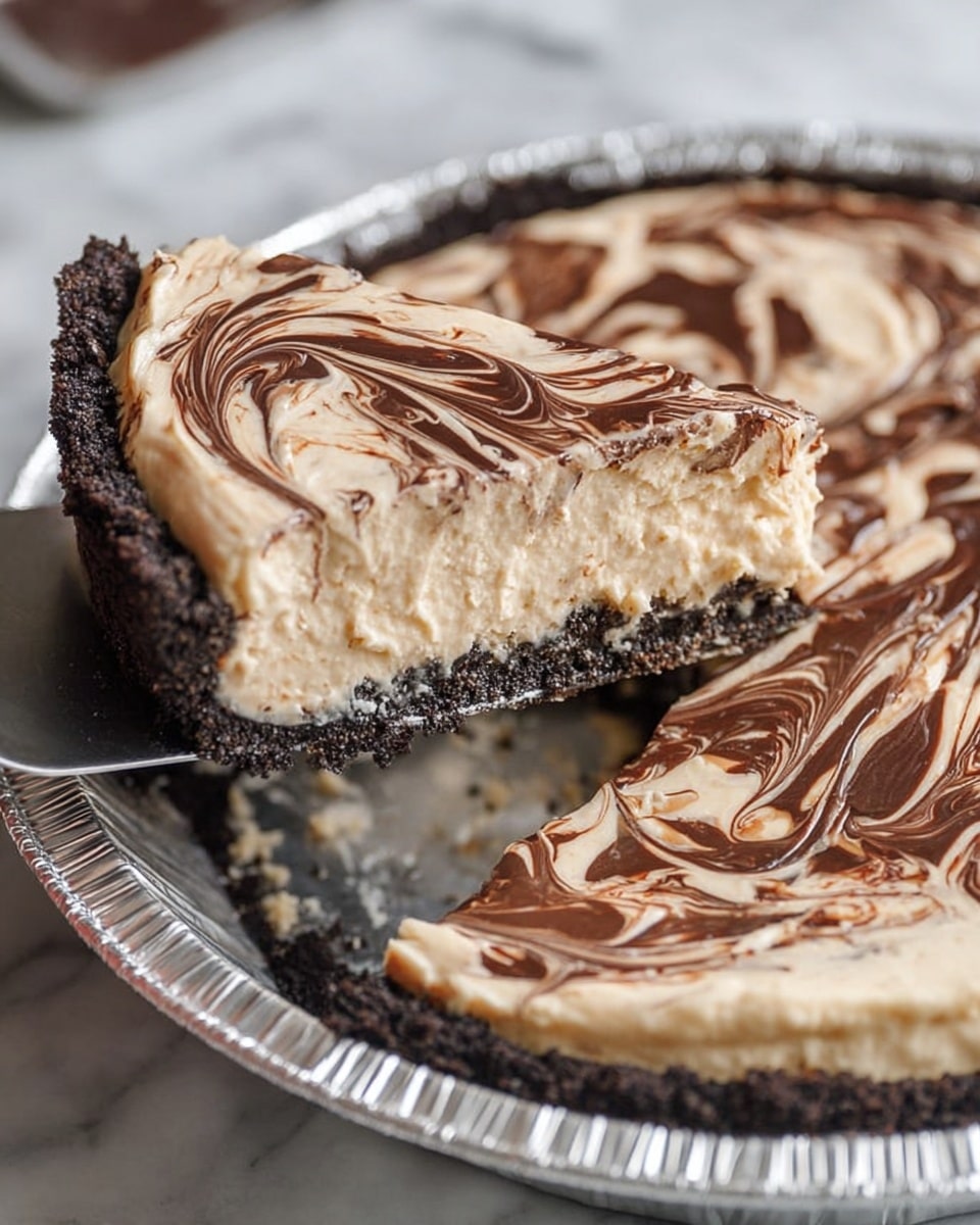 Peanut Butter Fudge Swirl Pie Recipe