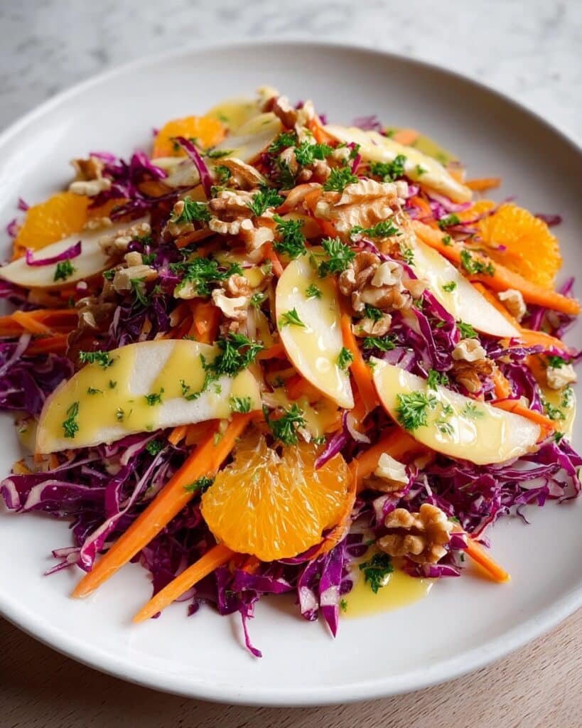 Crunchy Apple Carrot Salad with Creamy Citrus Dressing Recipe