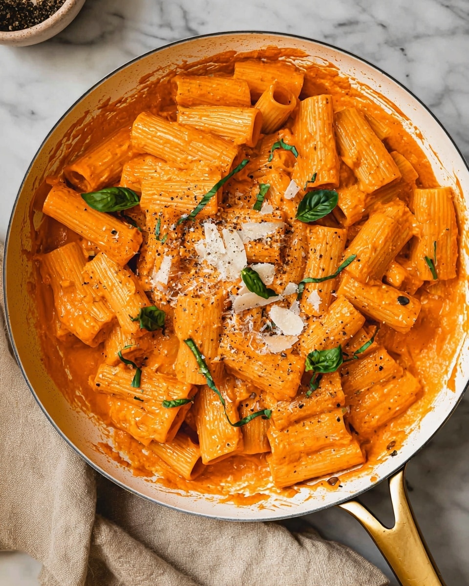 Cottage Cheese Pasta with Tomato and Basil Recipe