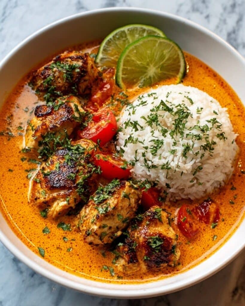 Fiery Brazilian Coconut Chicken in Tropical Pepper Cream Sauce Recipe
