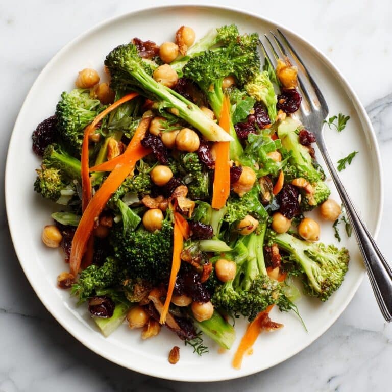 Chickpea Apple Broccoli Salad with Honey Dijon Dressing Recipe