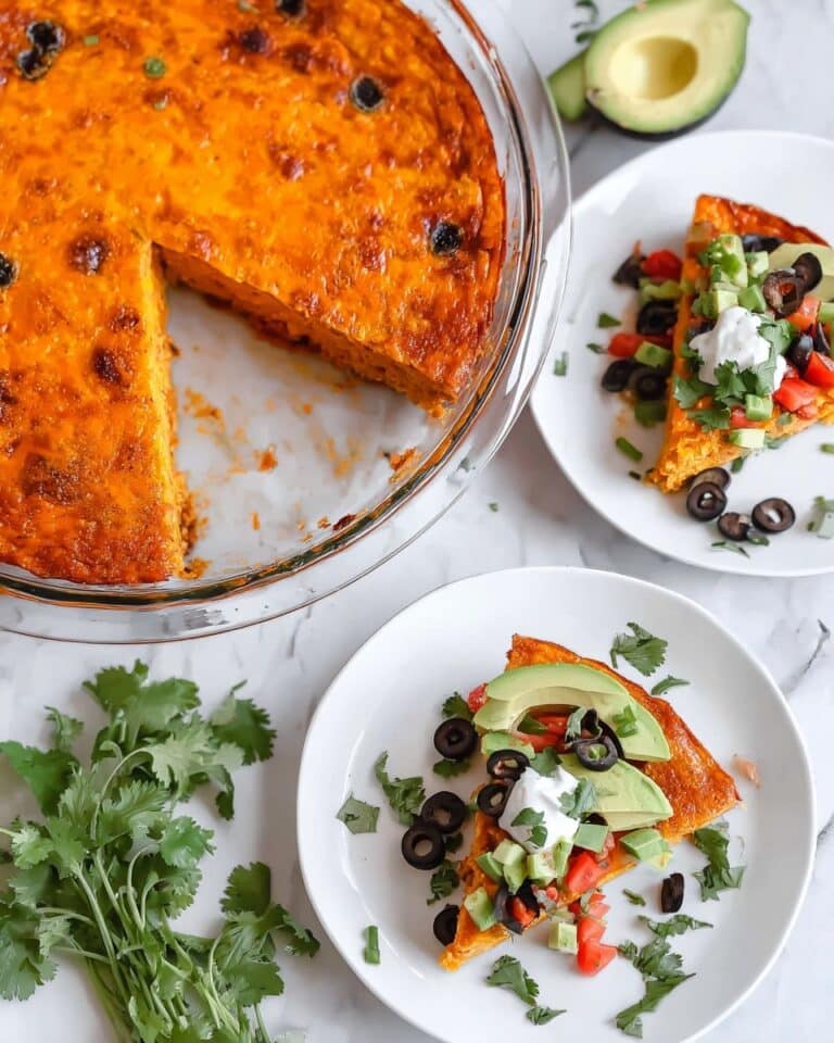 Crustless Taco Pie (Keto Taco Pie + Low Carb, Gluten Free) Recipe