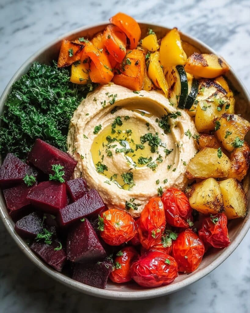 Veggie and Hummus Bowl – Nourishing & Colorful Recipe