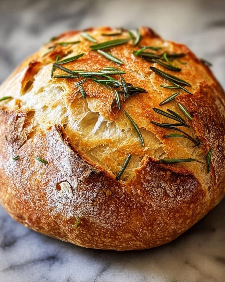 Rosemary & Roasted Garlic Artisan Bread Recipe