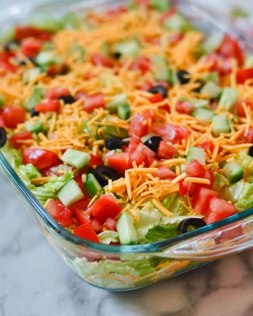 Skinny Taco Dip for a Crowd Recipe