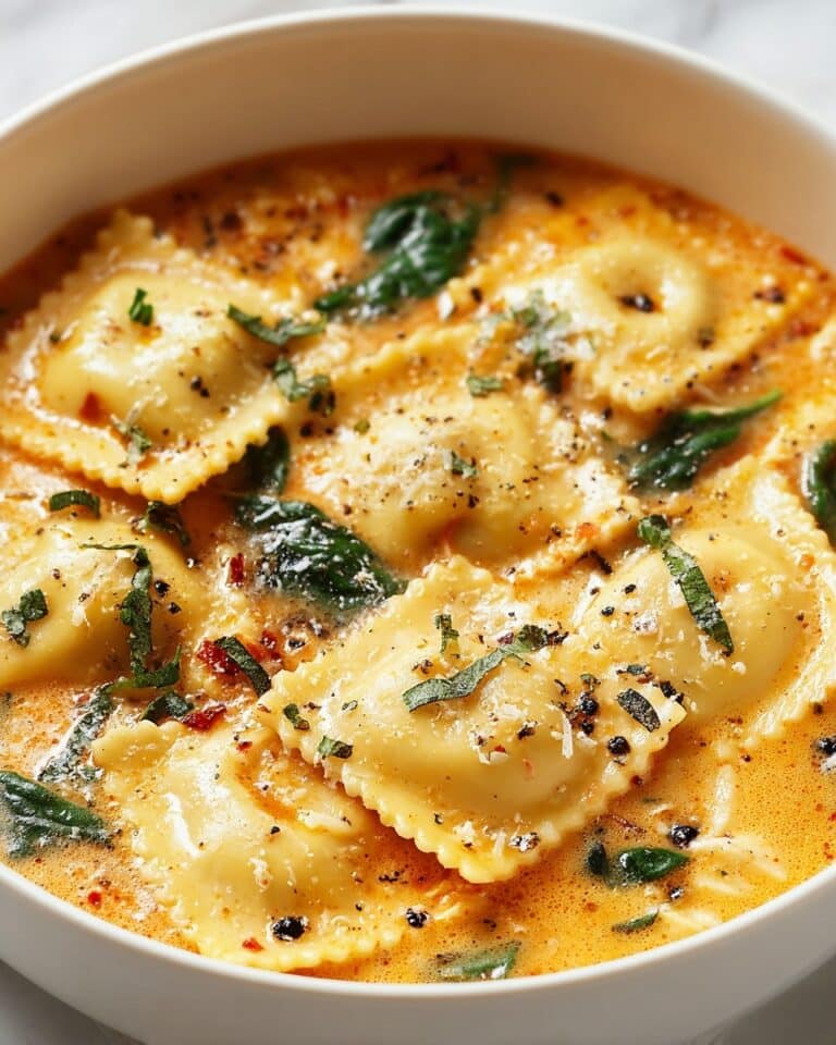 Creamy Tuscan Ravioli Soup Recipe