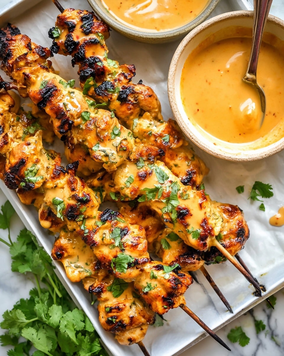Bang Bang Chicken Skewers with Spicy Thai Sauce Recipe