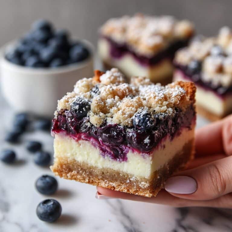 Gluten Free Blueberry Cheesecake Bars Recipe