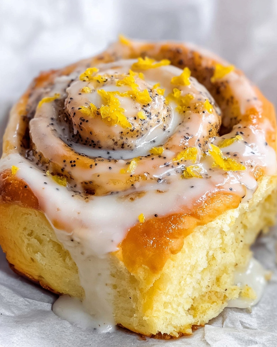 Lemon Rolls with Lemon Glaze and Poppy Seeds Recipe
