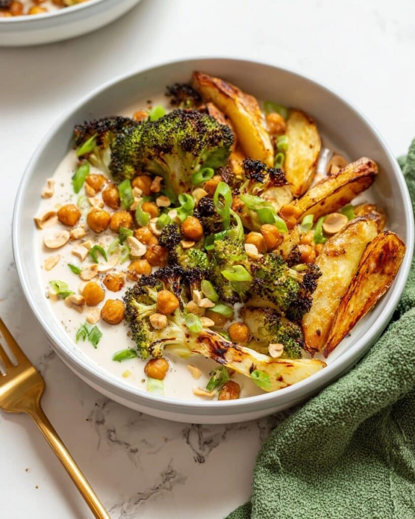 Roasted Potato Bowl with Garlic Confit Sauce Recipe
