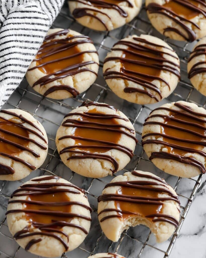 Twix Thumbprint Cookies Recipe