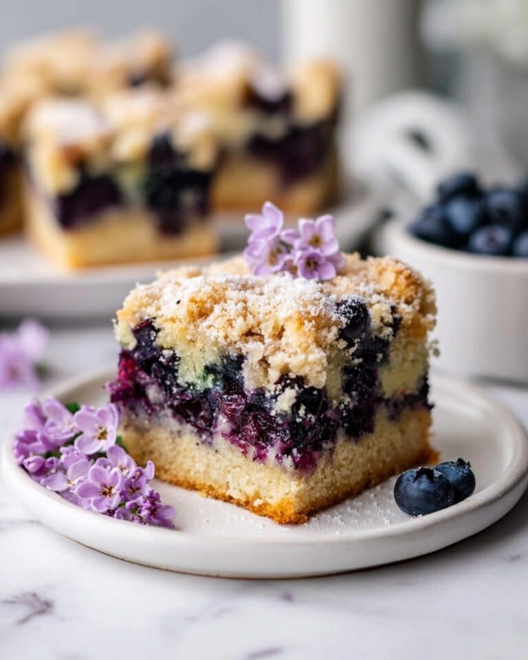 Soft & Fluffy Vegan Blueberry Buckle (No Eggs, No Dairy!) Recipe
