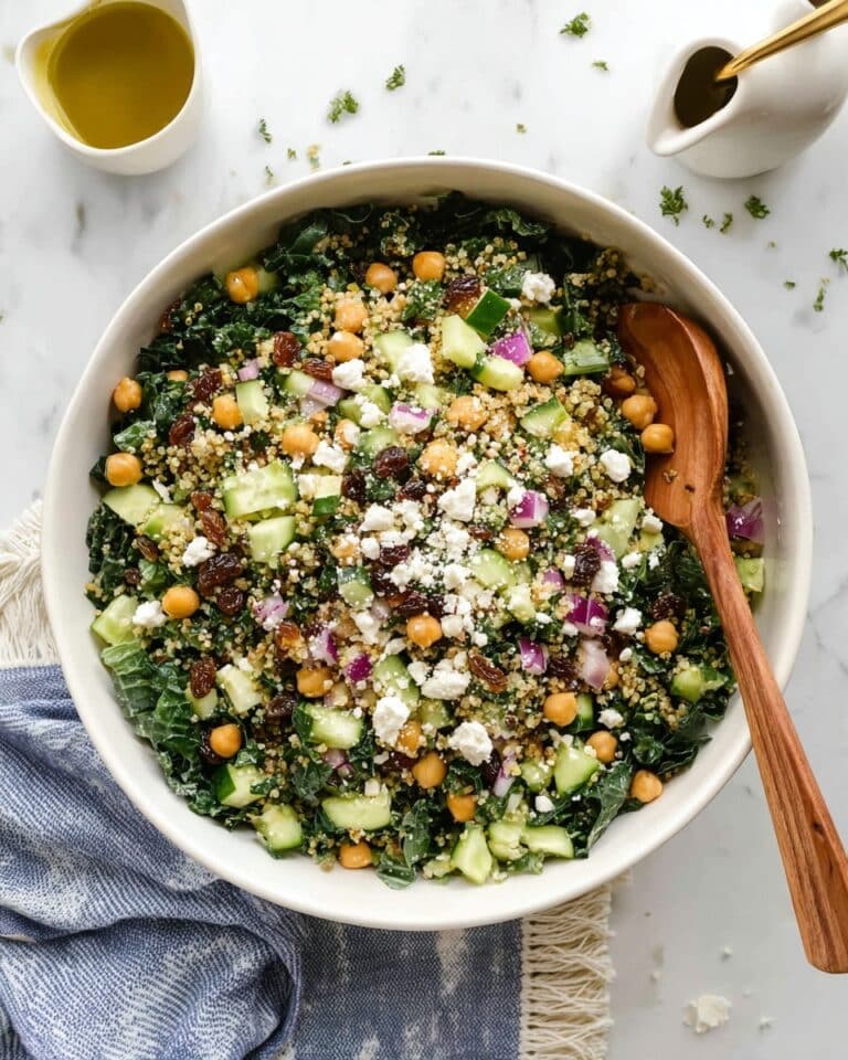Kale Quinoa Salad with Lemon Dressing Recipe