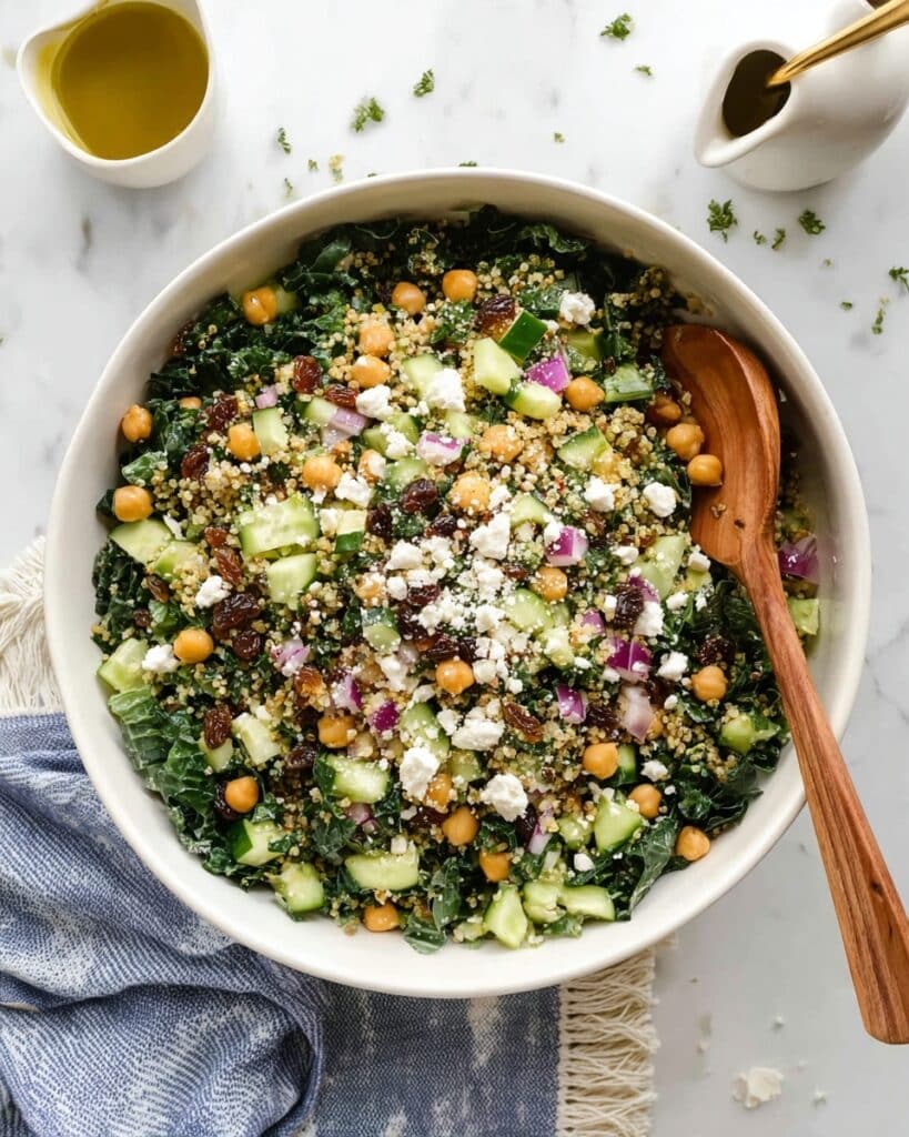 Kale Quinoa Salad with Lemon Dressing Recipe