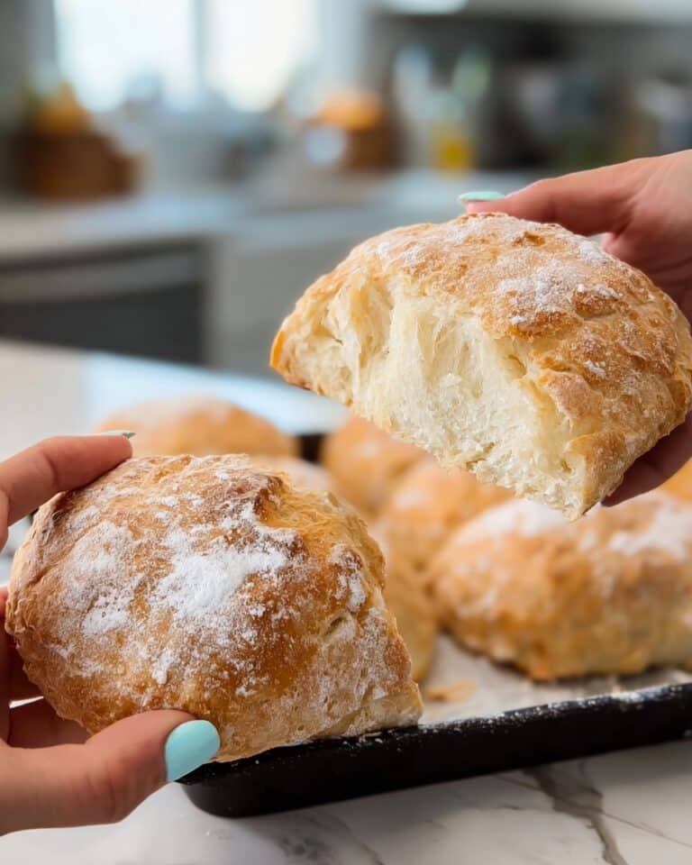 5-Ingredient Crusty No-Knead Panini Bread Recipe