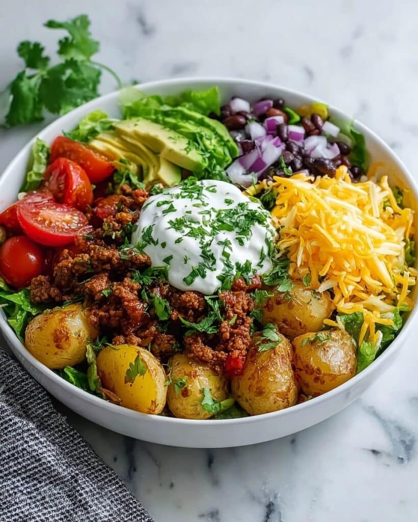 Loaded Potato Taco Bowl Recipe